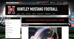 Desktop Screenshot of huntleymustangsfootball.org